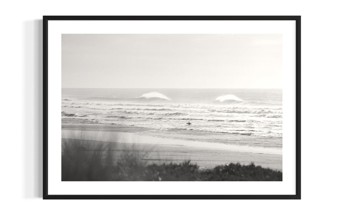 Long ocean swell lines rolling across the sea, fine art photograph by Pedro Bala