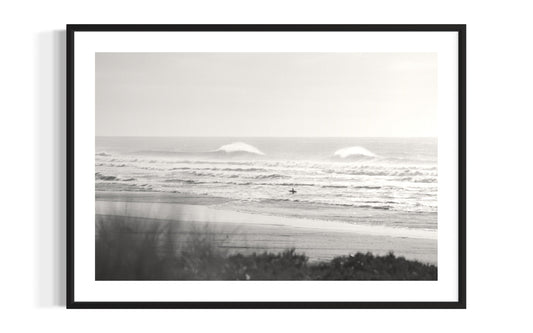 Long ocean swell lines rolling across the sea, fine art photograph by Pedro Bala